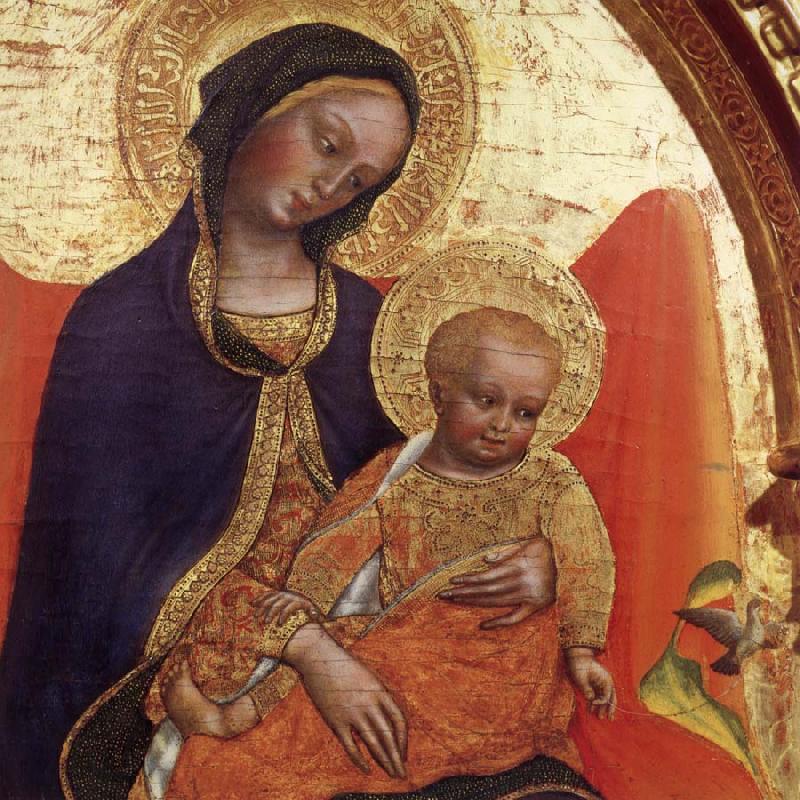 Gentile da  Fabriano Details of Madonna and child,with sts.lawrence and julian France oil painting art